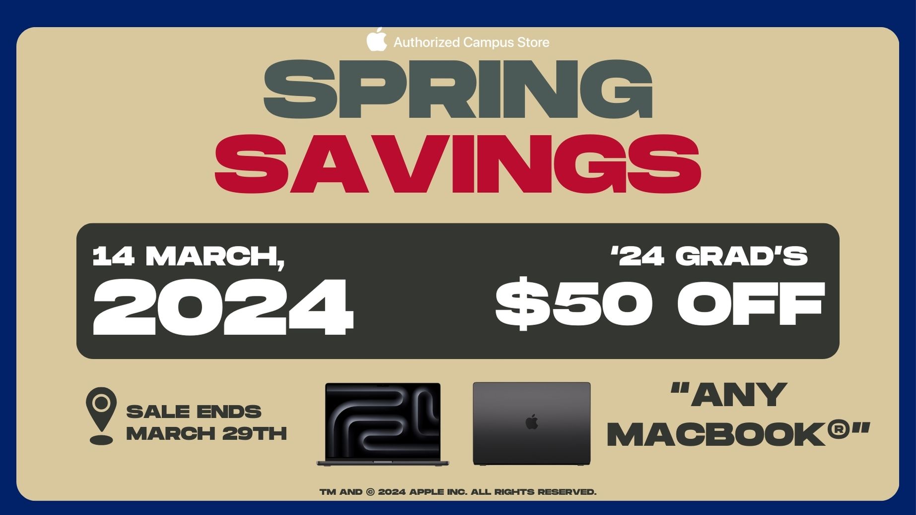Spring Savings Grad Sale