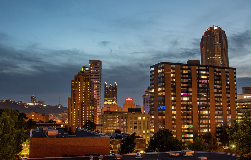 night time city view