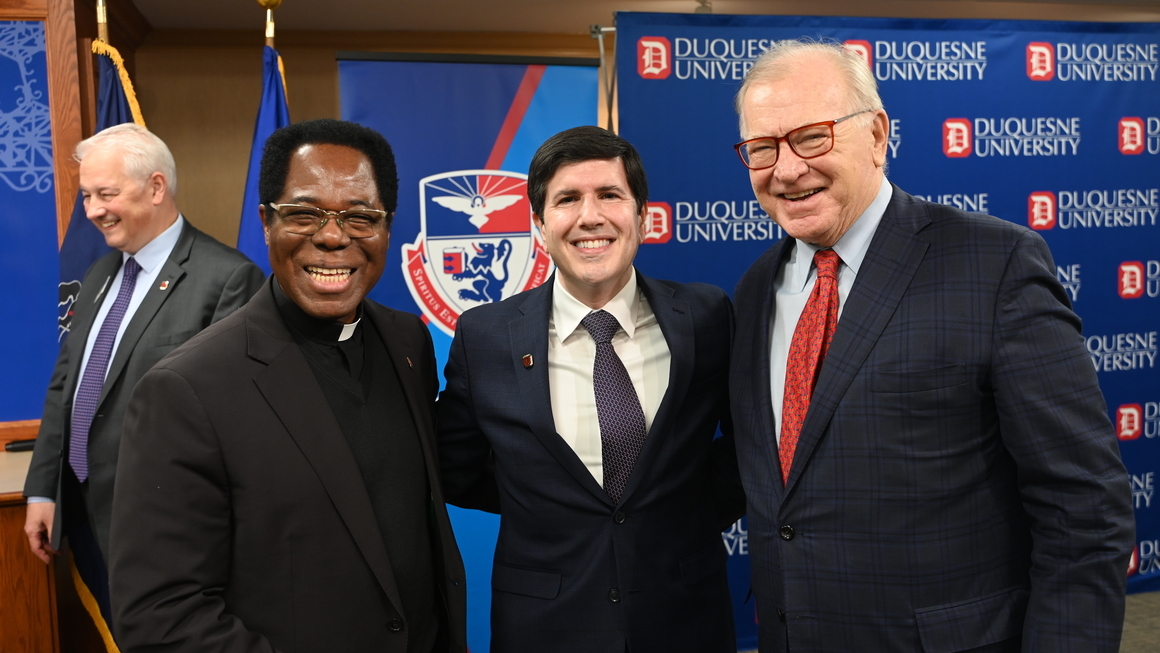 Dausey after being announced as the 14th president.
