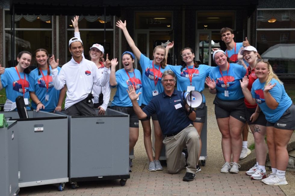 President Gormley with Orientation team