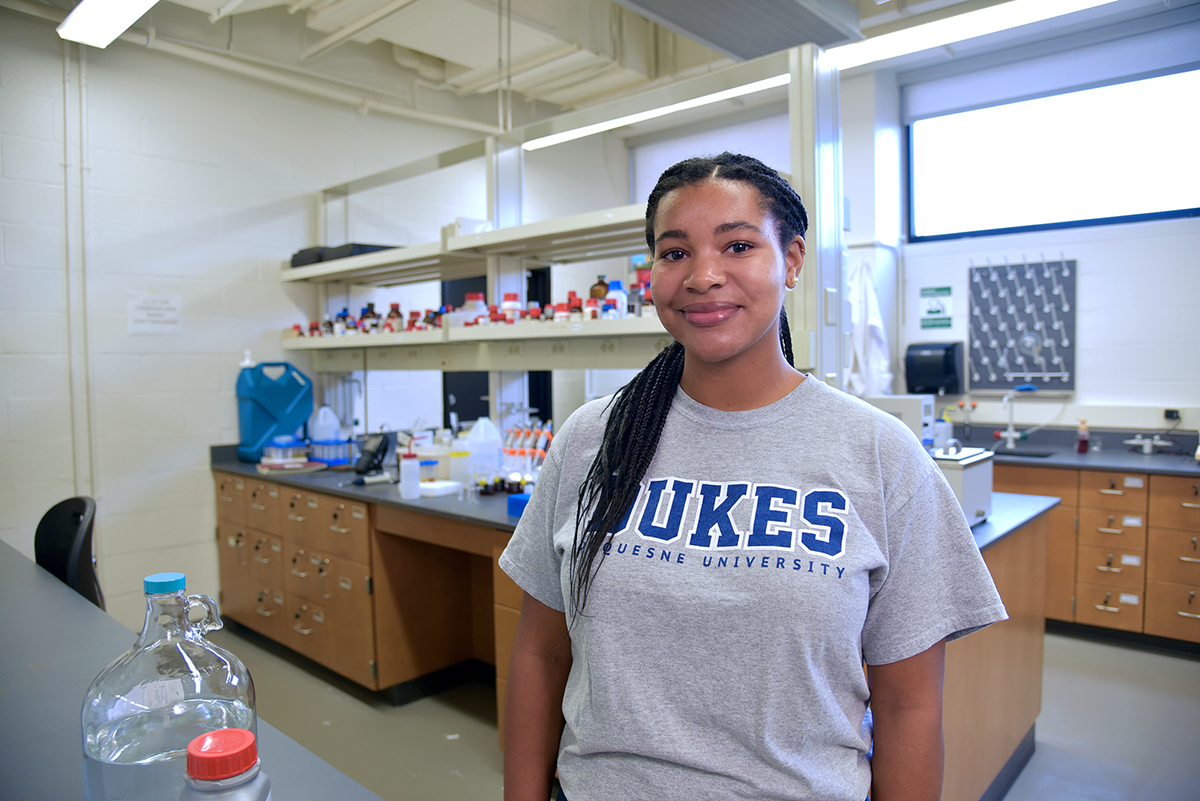 Student in Lab