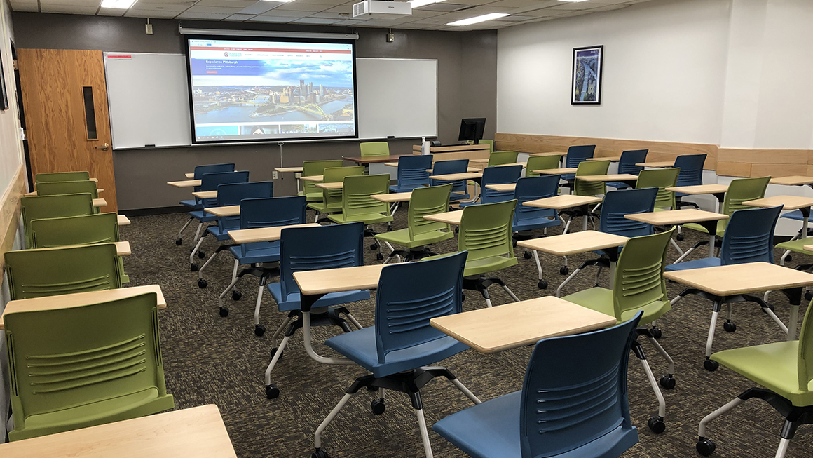 College Hall 346 classroom