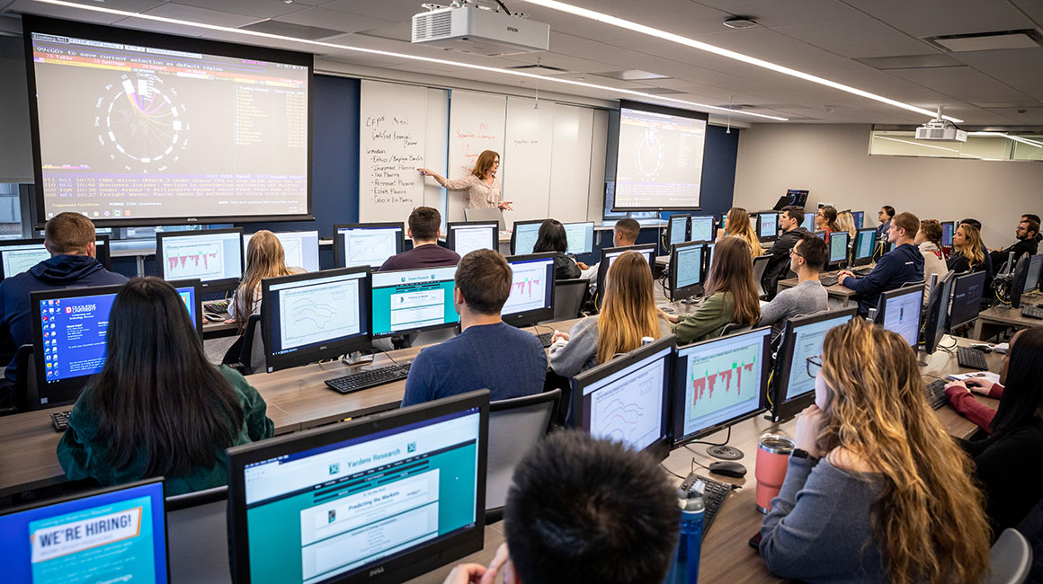 ISI classroom filled with computers. 