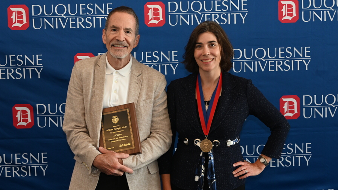 Dr. Bill Spangler and Dr. Aimee Kane