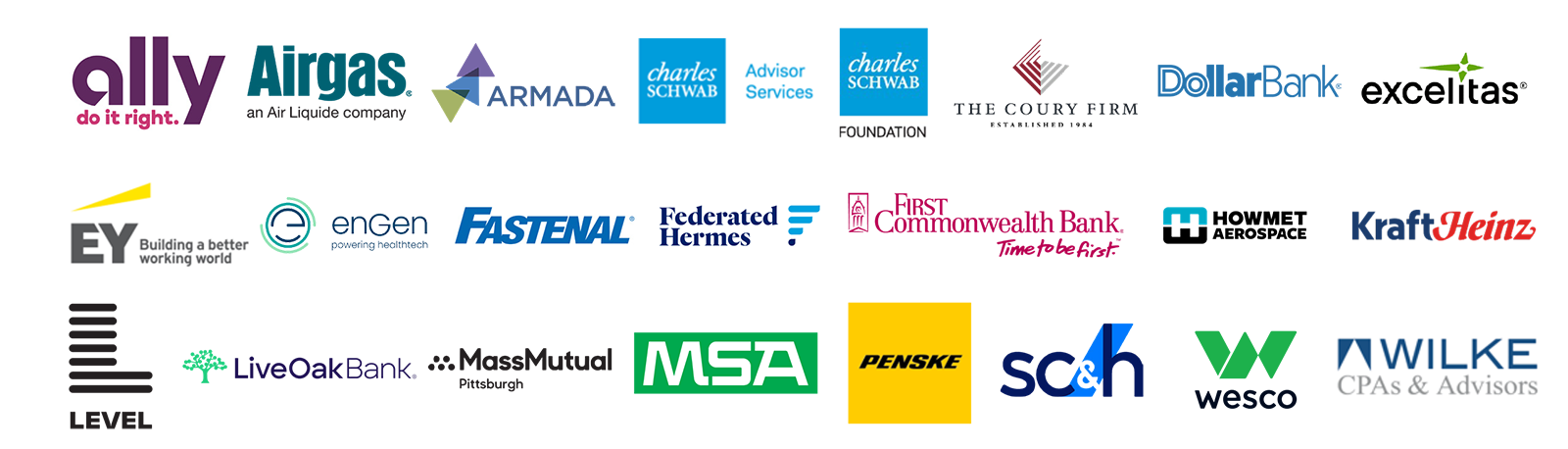 School of Business Corporate Partner Logos