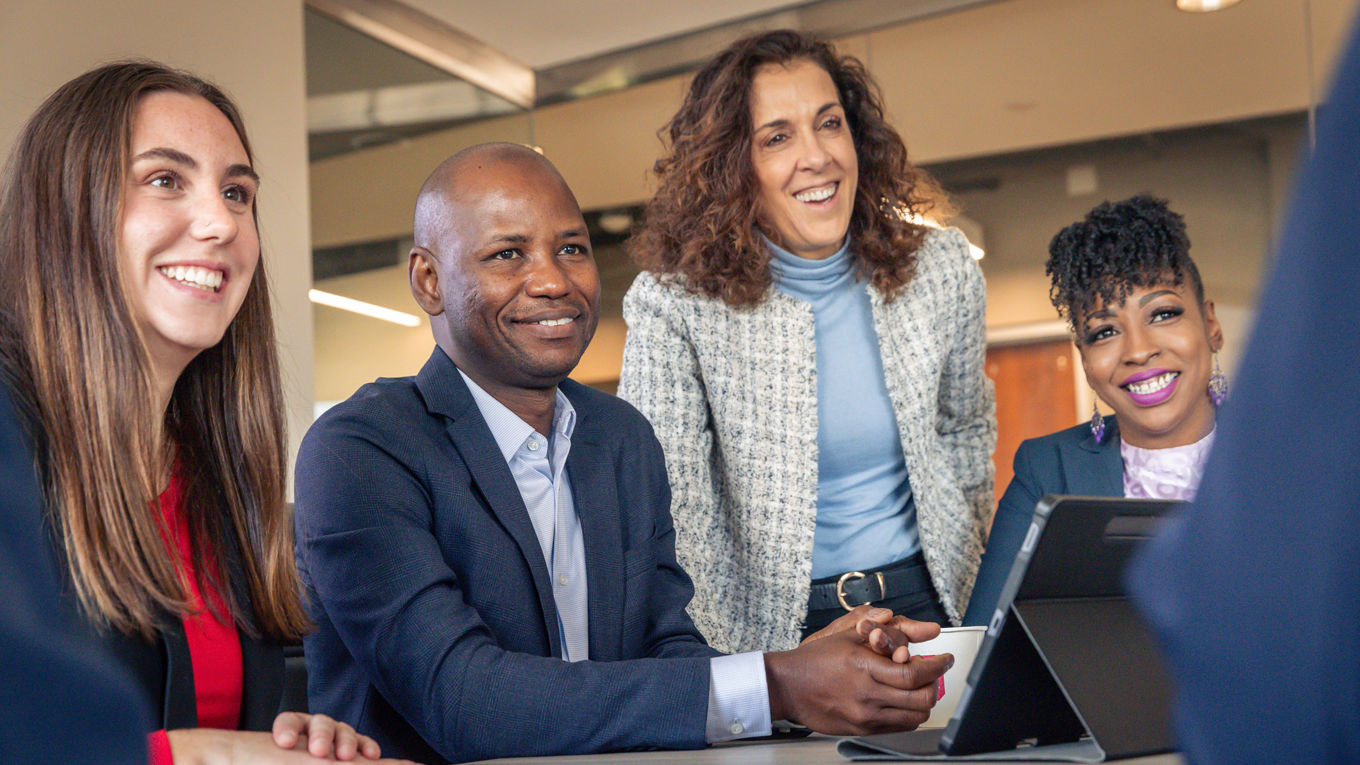 Graduate students with faculty