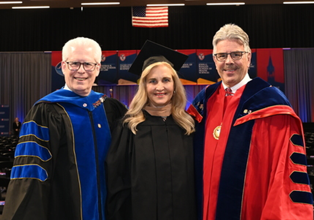Image of Dean McFarlin, Sharon Kelley, and Ken Gormley