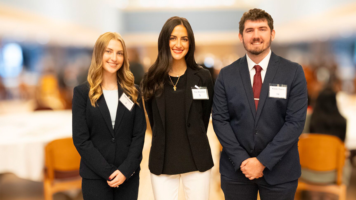 Left to Right: Keri Oswald, Gia Montini, and Kaleb Tkacs