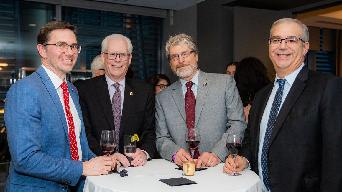 Left to right: Adam Viers, Dr. Dean McFarlin,  Martin Black, and Mike LaFrankie