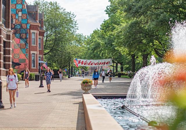 Duquesne University Academic Walk during fall