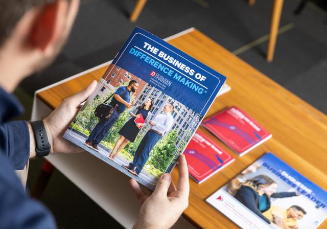 Duquesne School of Business marketing collateral. 