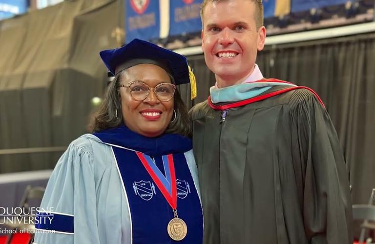 Joe Welch with Dean Gretchen Generett