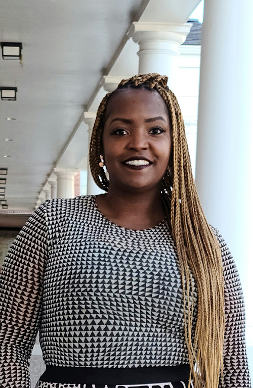Environmental portrait of M.S.Ed. education alumna Carrie Miller