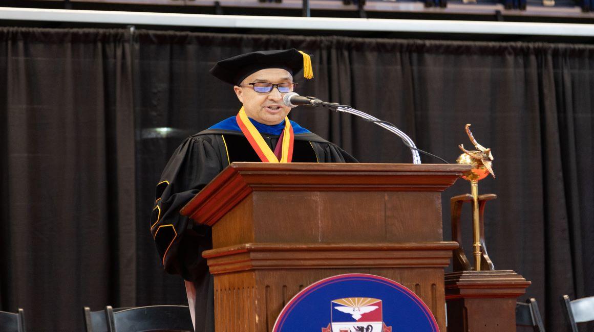 Dean Akinci at graduation