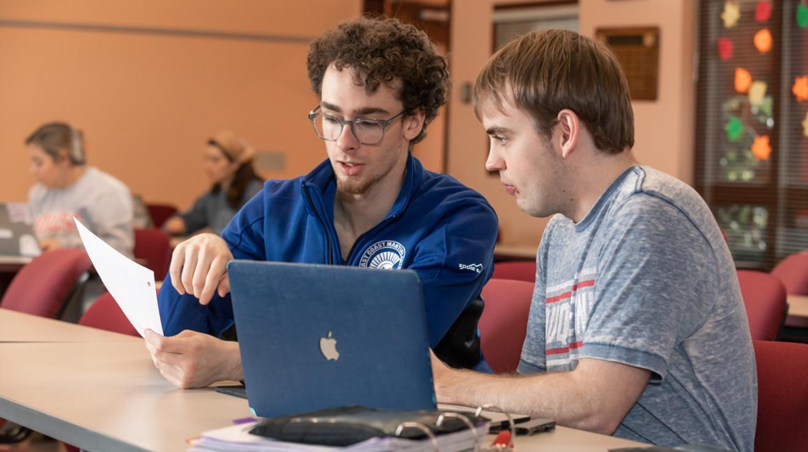 OT students studying