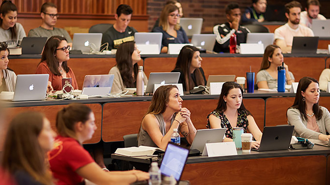 Students in a classroom