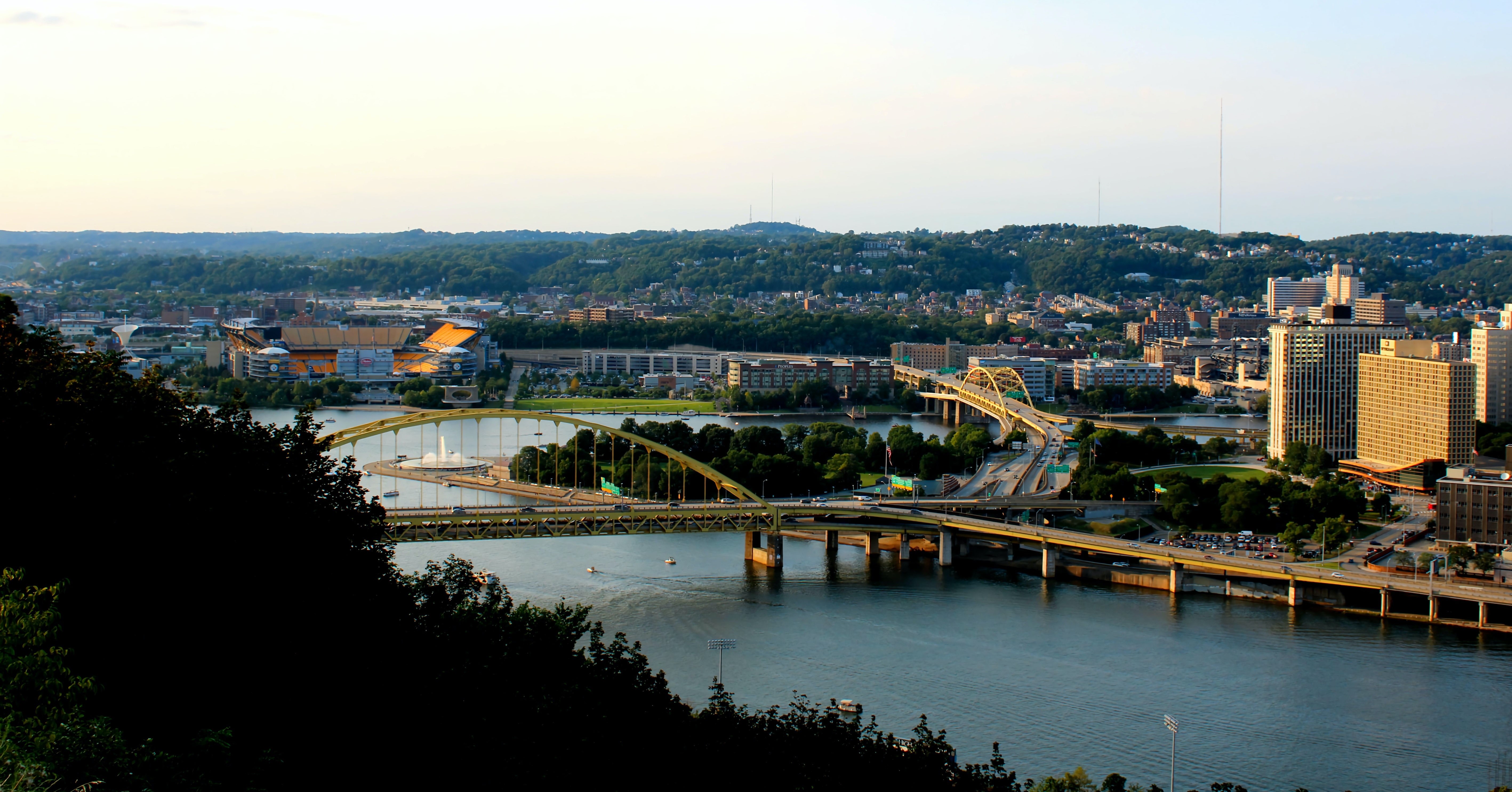 Pittsburgh skyline and bridges