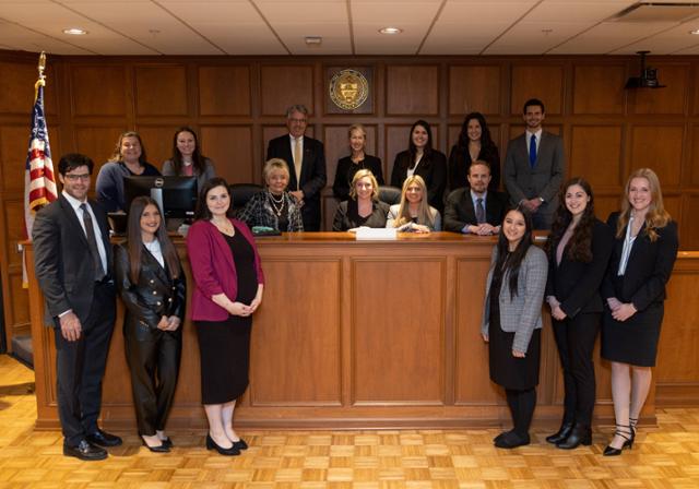 Group shot at bar swearing in 2022