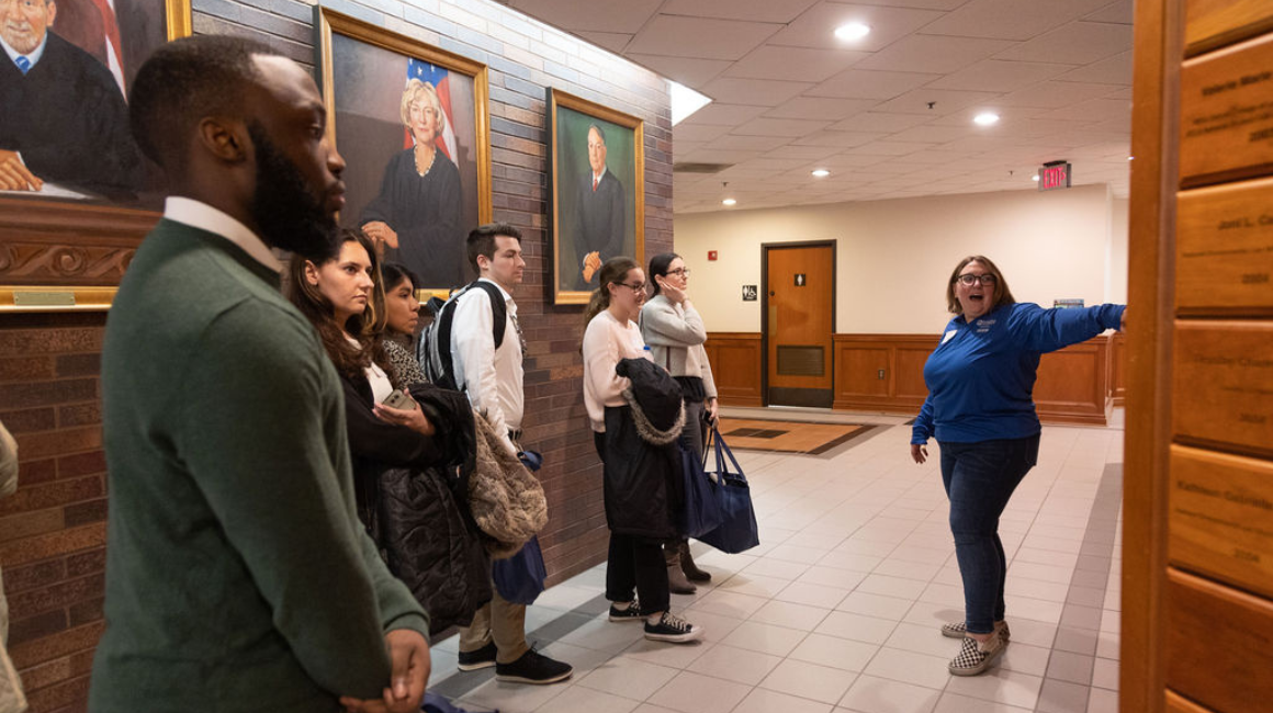touring the law school building