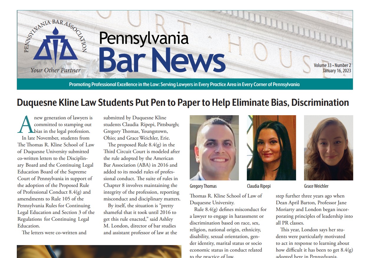 PA Bar News
