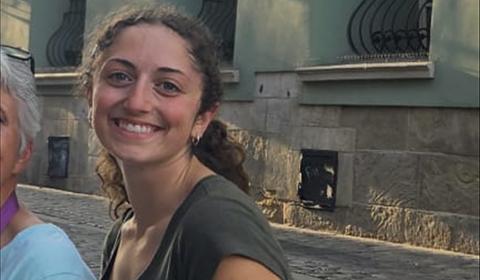 Alayna George during her trip to Poland.