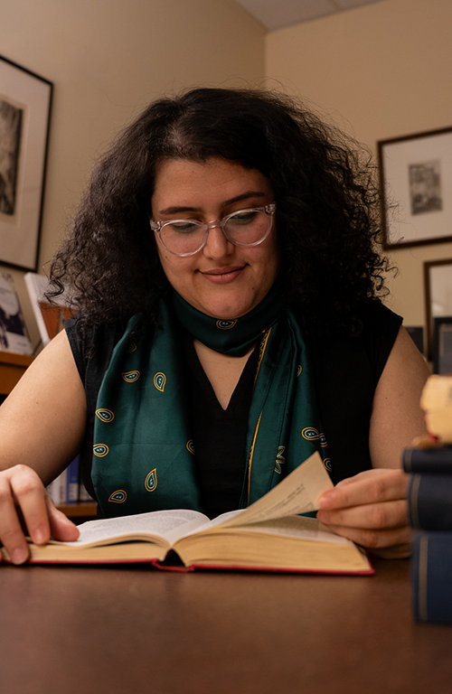 Jasmin studies in the Silverman Phenomenology Center.