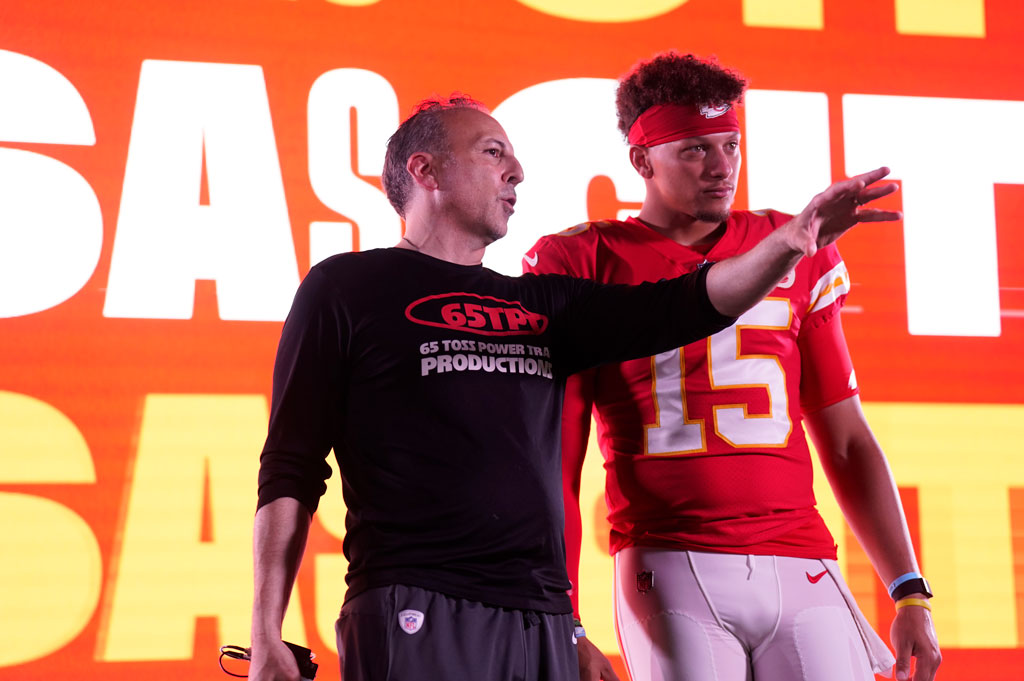 Rob Alberino and Patrick Mahomes