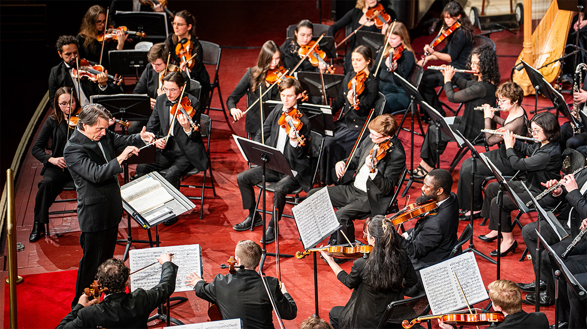 Duquesne Symphony Orchestra on stage at Carnegie Music Hall in Oakland.