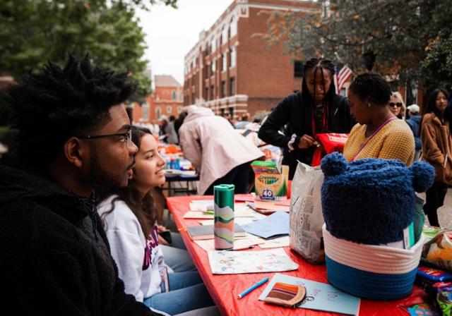 people sitting at a table