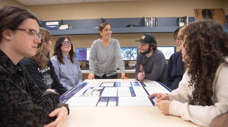Students in lab