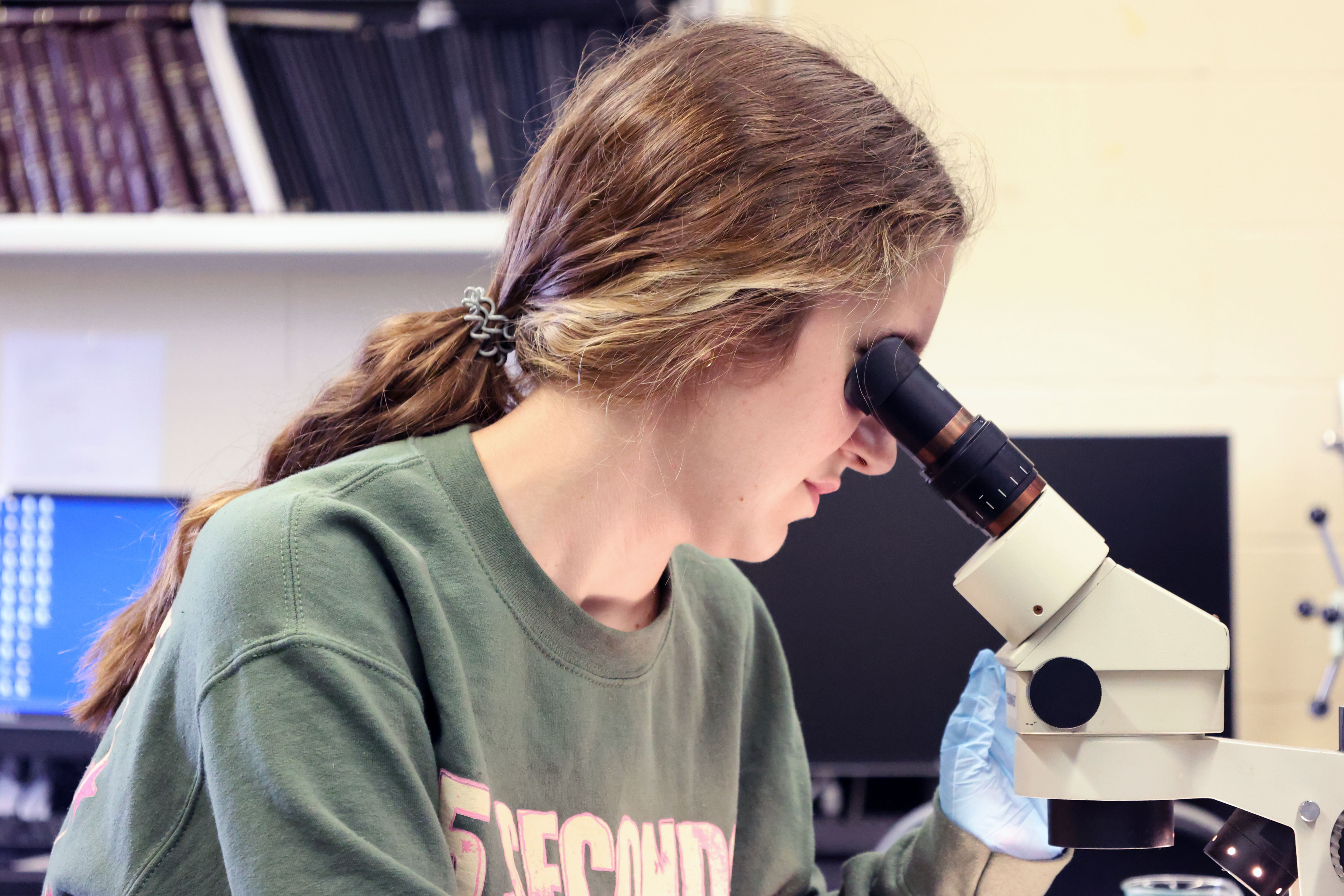 Biotechnology students doing research