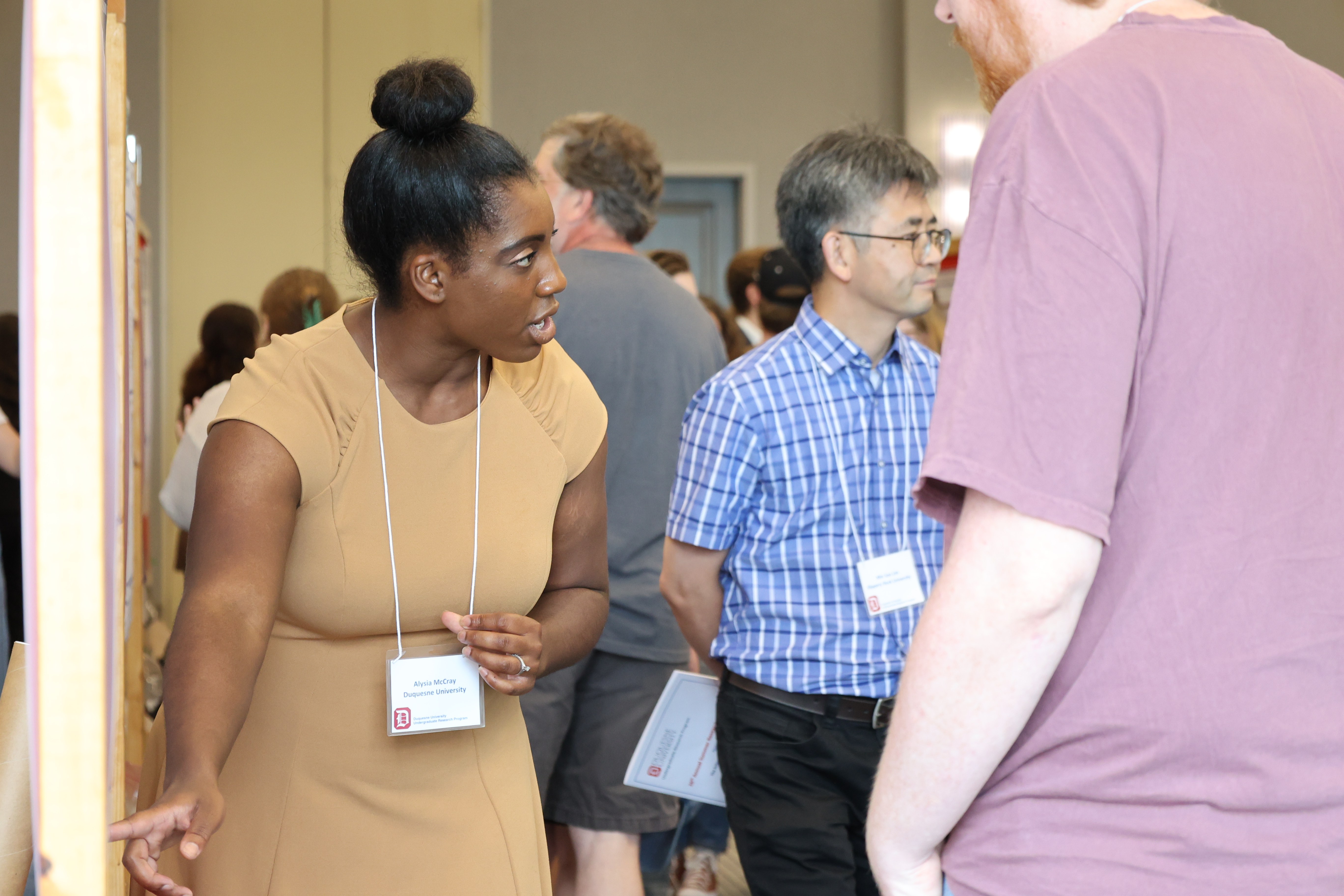 Students at the URP symposium