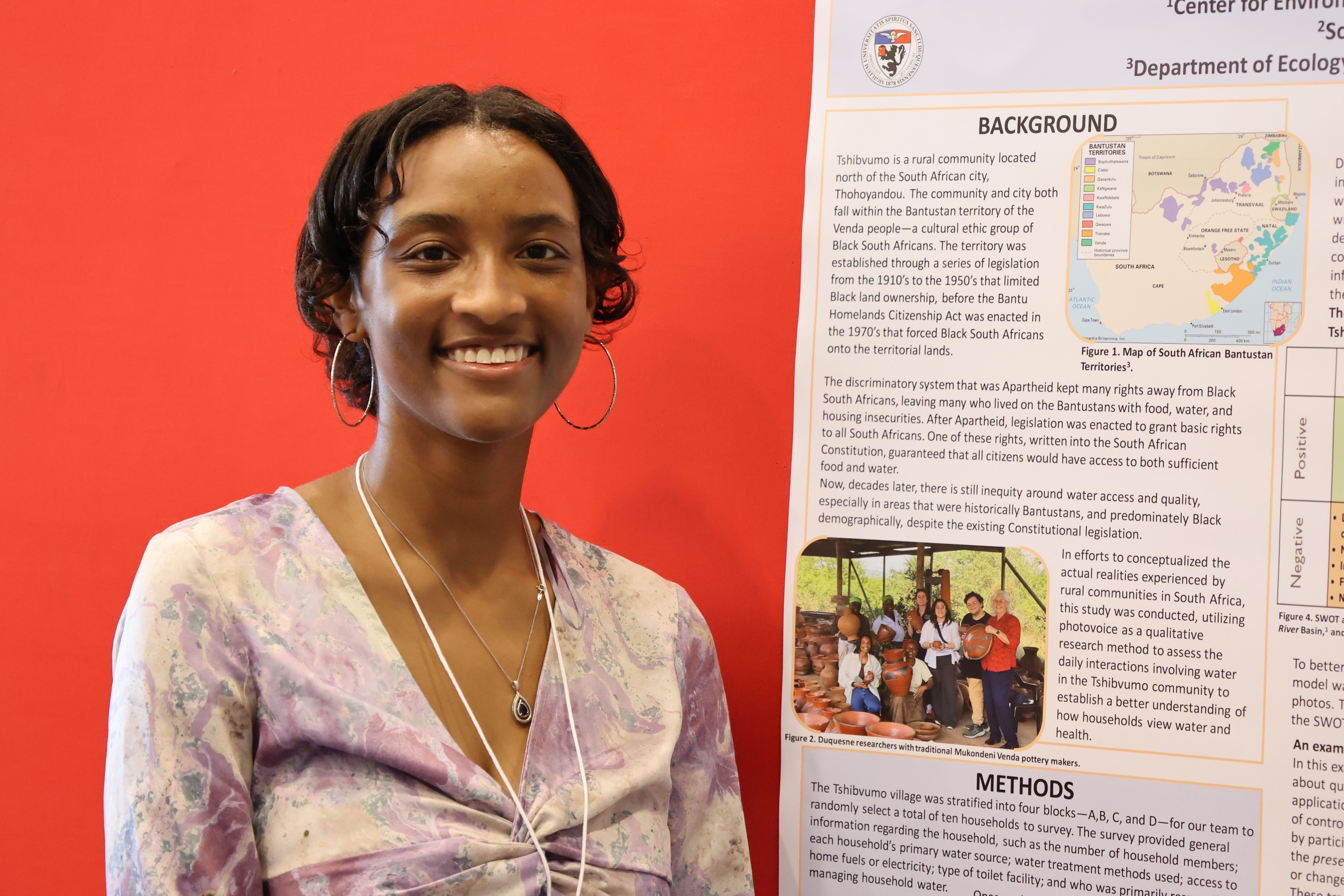 A student at the URP symposium