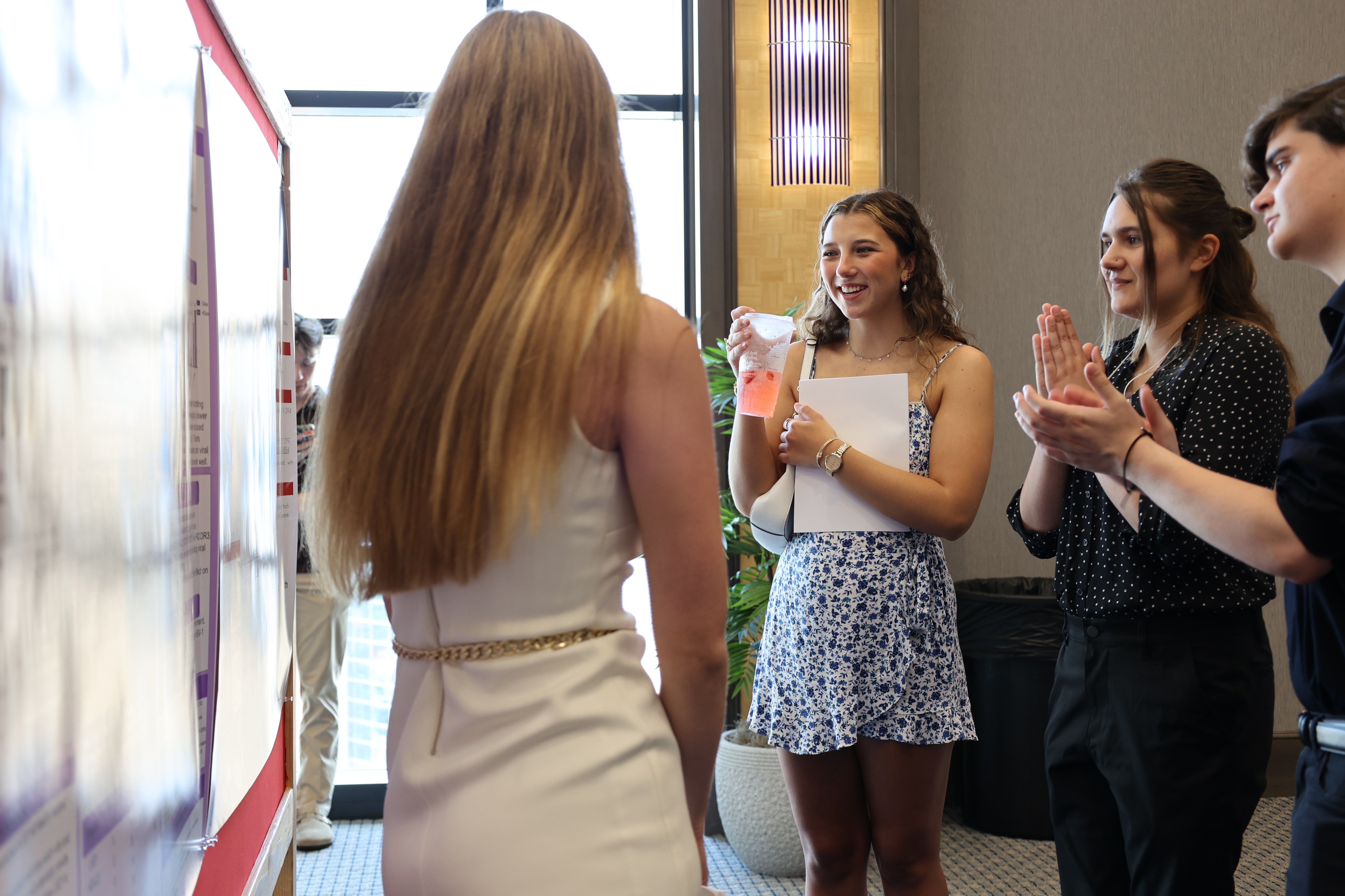 students at the undergraduate research symposium