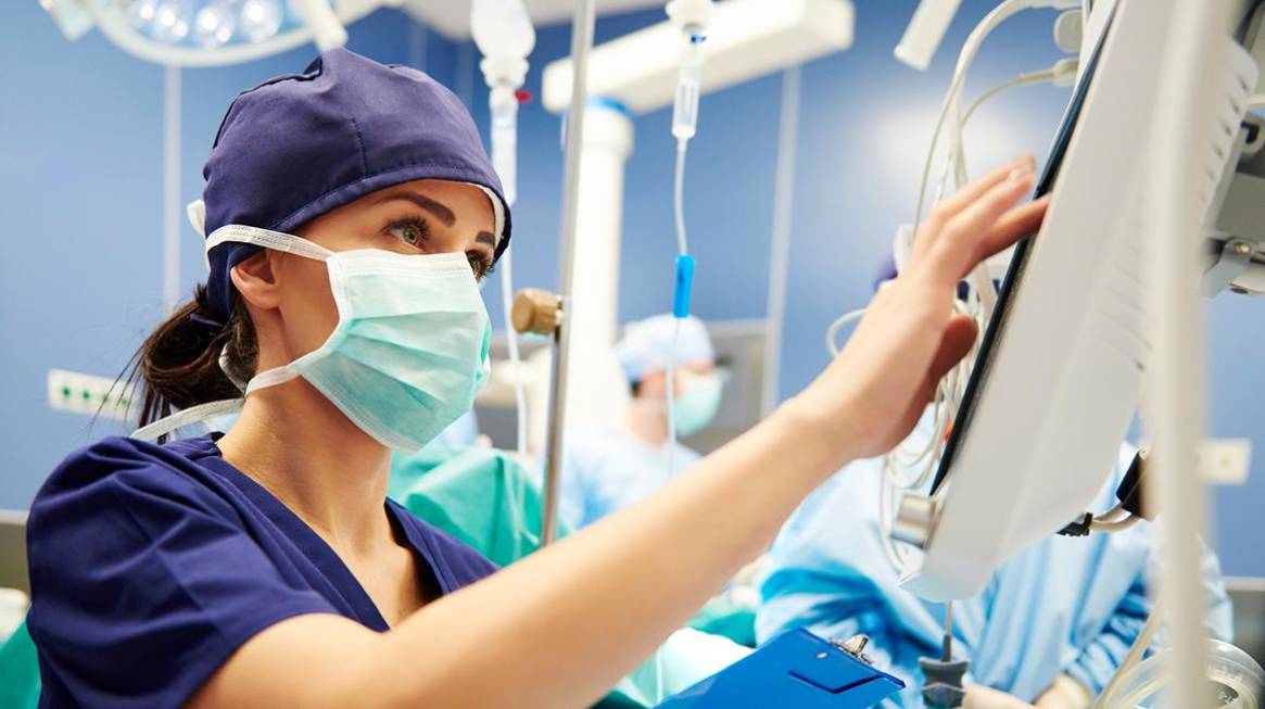Nurse in operating room