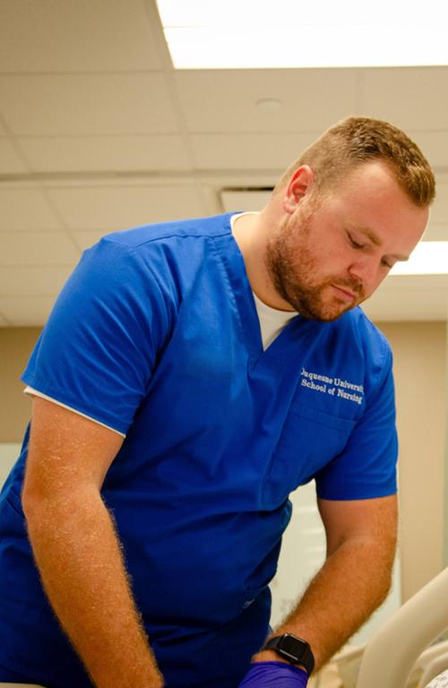 male nurse with patient
