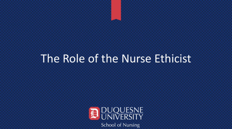 The role of the nurse ethicist
