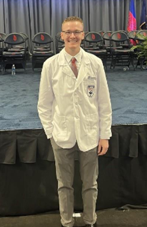 andrew pallus at the white coat ceremony