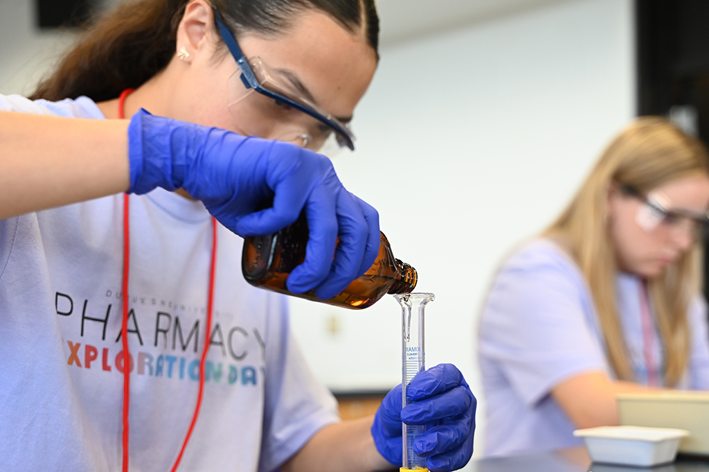 a prospective pharmacy student creating a compound