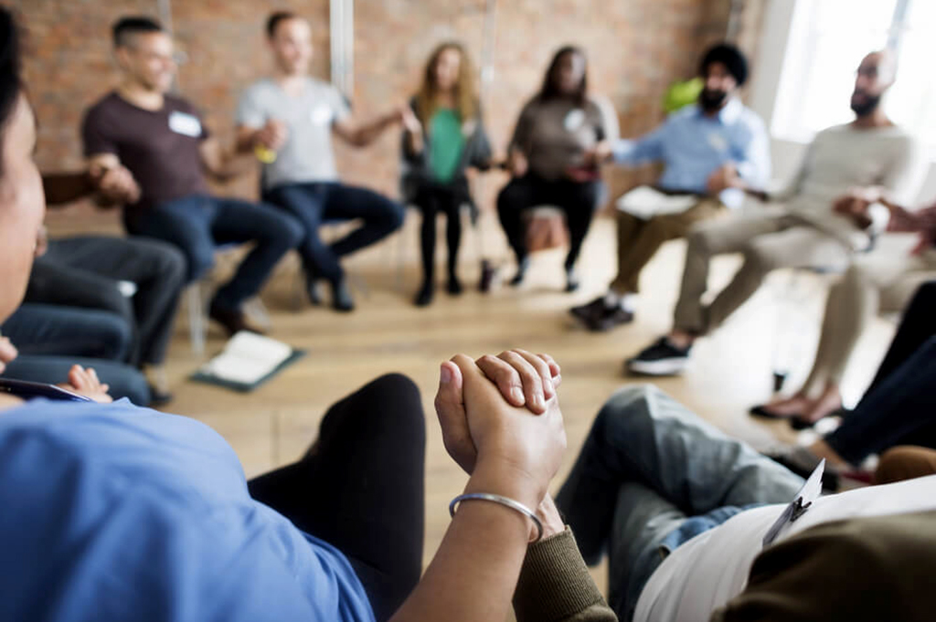 Group support meeting