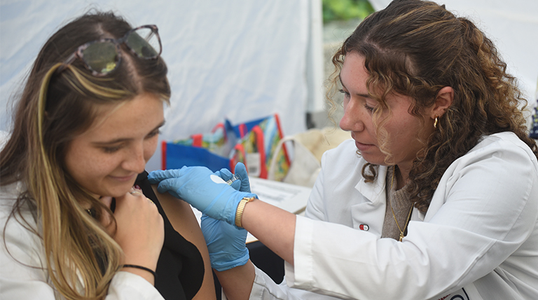 a vaccination session