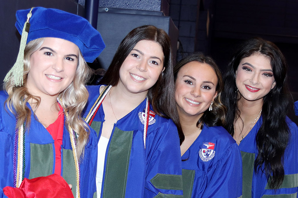 Student pharmacists at the School of Pharmacy Commencement Ceremony