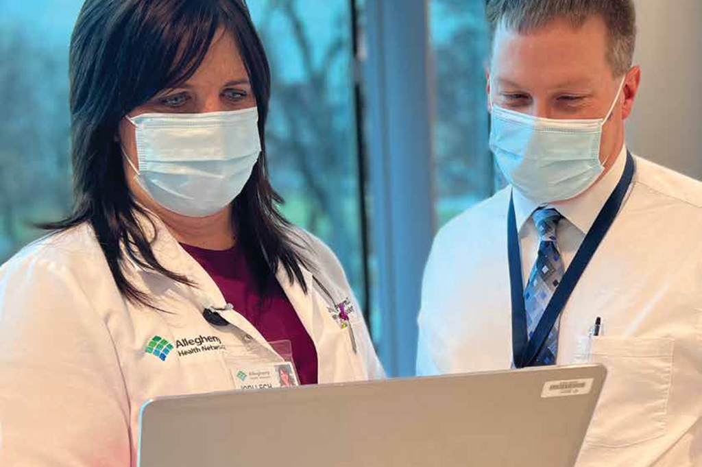 Pharmacists working in a hospital