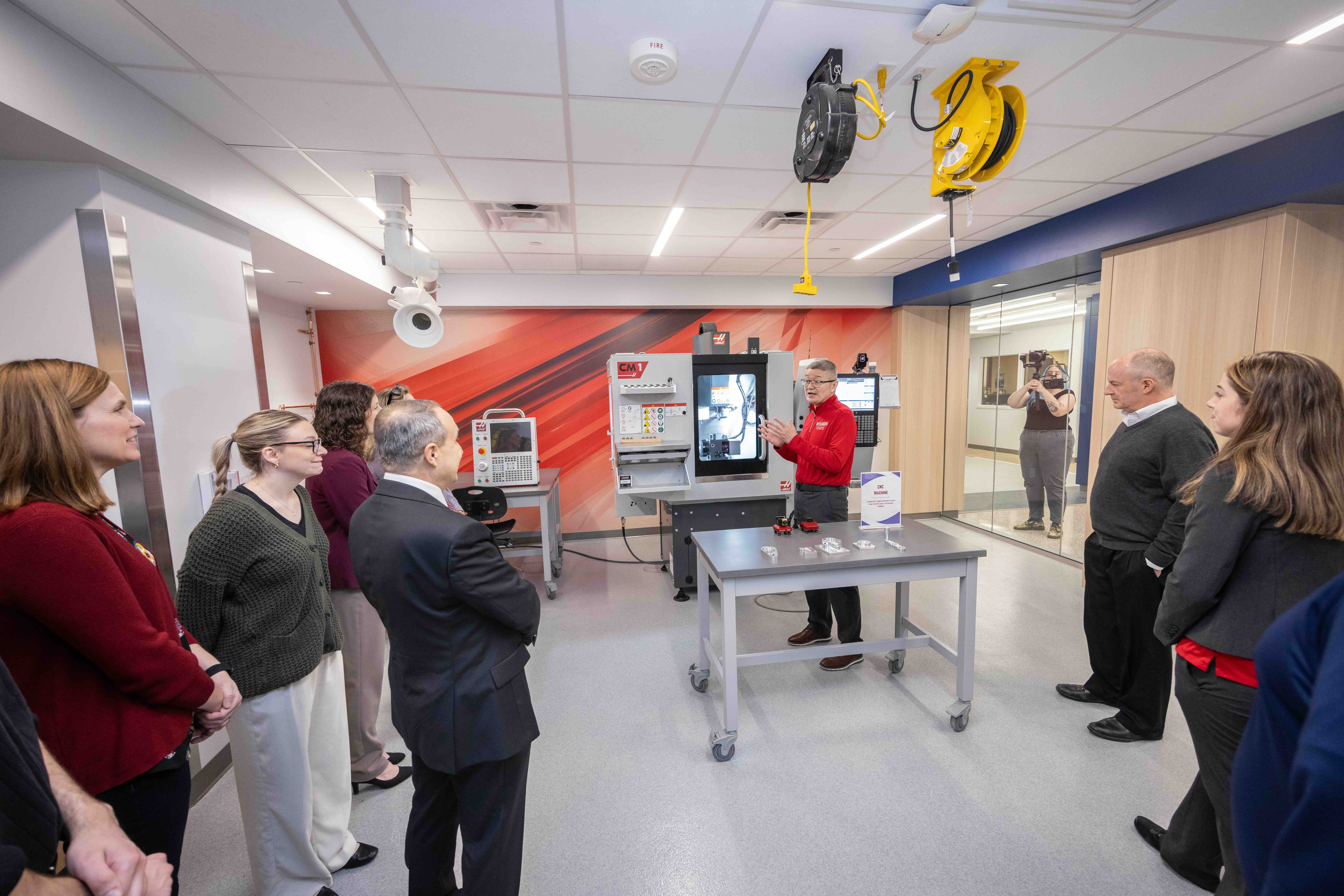 a group of people in a lab