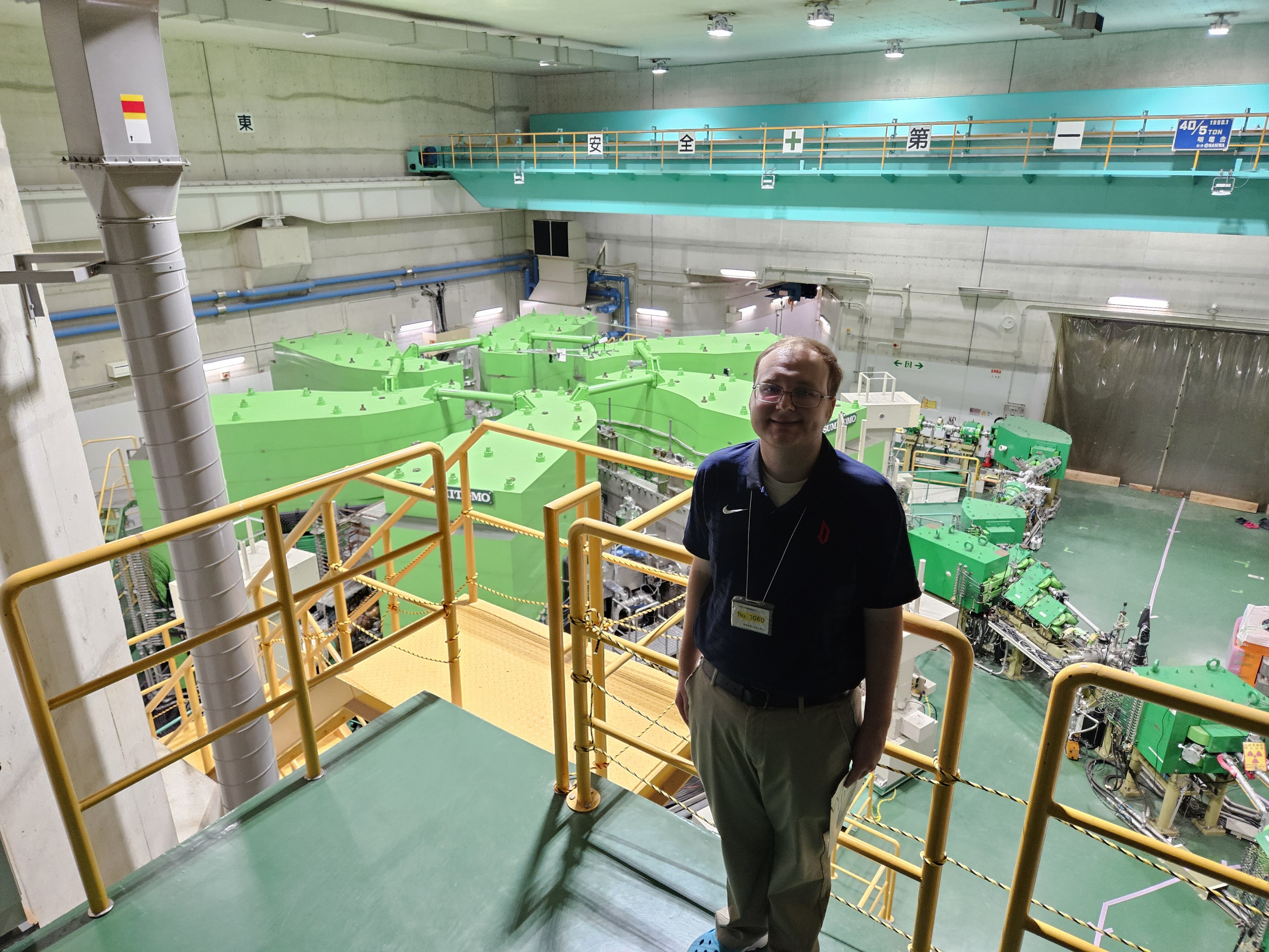 a man in a research center