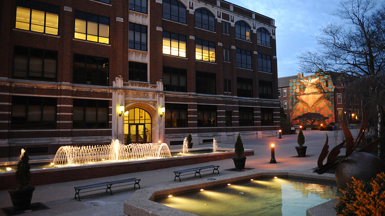 Fountain on Academic Walk.