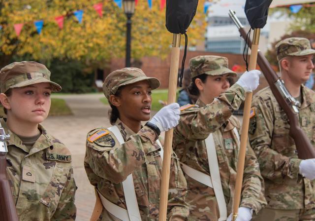 army students marching