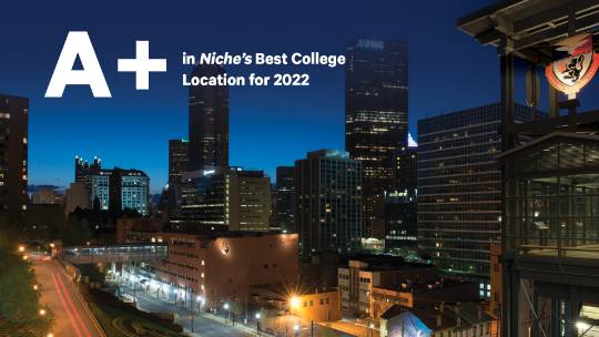 A plus in Niche's best college location for 2022