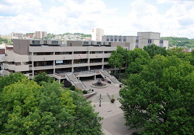 Aerial view of Gormley Student Union