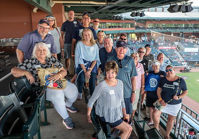 Duquesne alumni at Jacksonville Jumbo Shrimp baseball game